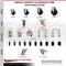 Service Caster 4 Inch 316SS Hard Rubber Wheel Swivel 3/8 Inch Threaded Stem Caster Set Brake SCC-SS316TS20S414-HRS-TLB-381615-4 - alternate 1